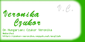 veronika czukor business card